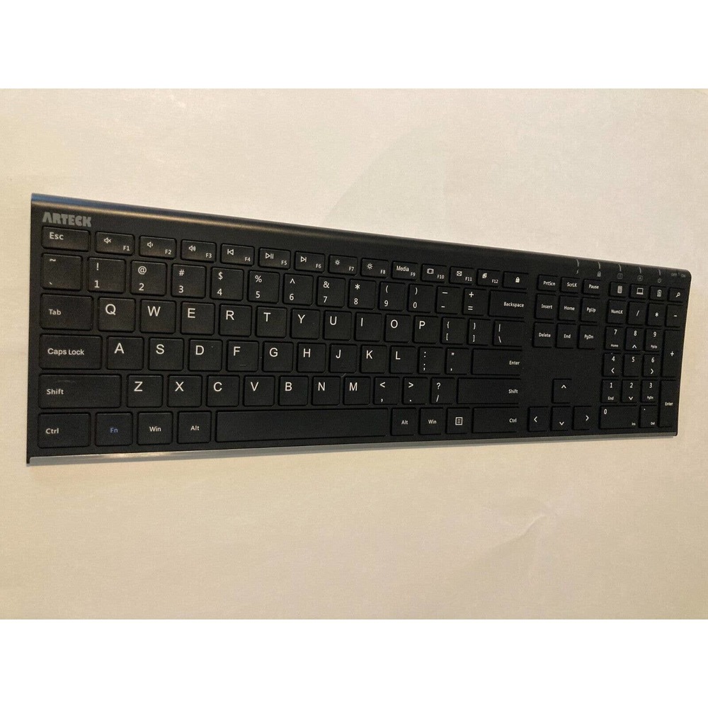 Arteck HW192 Universal Slim Stainless Steel Wireless Keyboard missing dongle